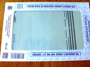 Microscale Decal #87-65 Southern Pacific Dampflokomotiven - "Steam - Medium - - Bild 1 von 1