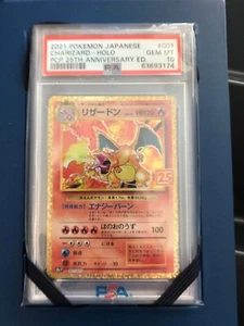 Pokemon PSA 10 Edelsteine neuwertig japanisch 25. Jahrestag Charizard Holo 001/025 - Bild 1 von 1