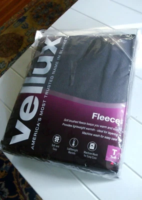 NUEVA Manta Vellux Suave Cepillado FLEECE Ligera Sólida Talla DOBLE Gris Tornado Foto 1 de 4