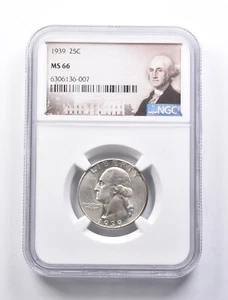 MS66 1939 Washington Quarter NGC *1291 - Picture 1 of 3