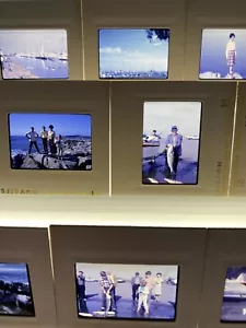 11 diapositivas de película 1967 de colección puerto de San Francisco barcos de pesca grandes peces personas - Imagen 1 de 12