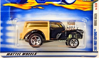 2001 1:64 Hot Wheels 1st Editions 35/36 Morris Wagon Black/Tan #047 - Image 1 of 4