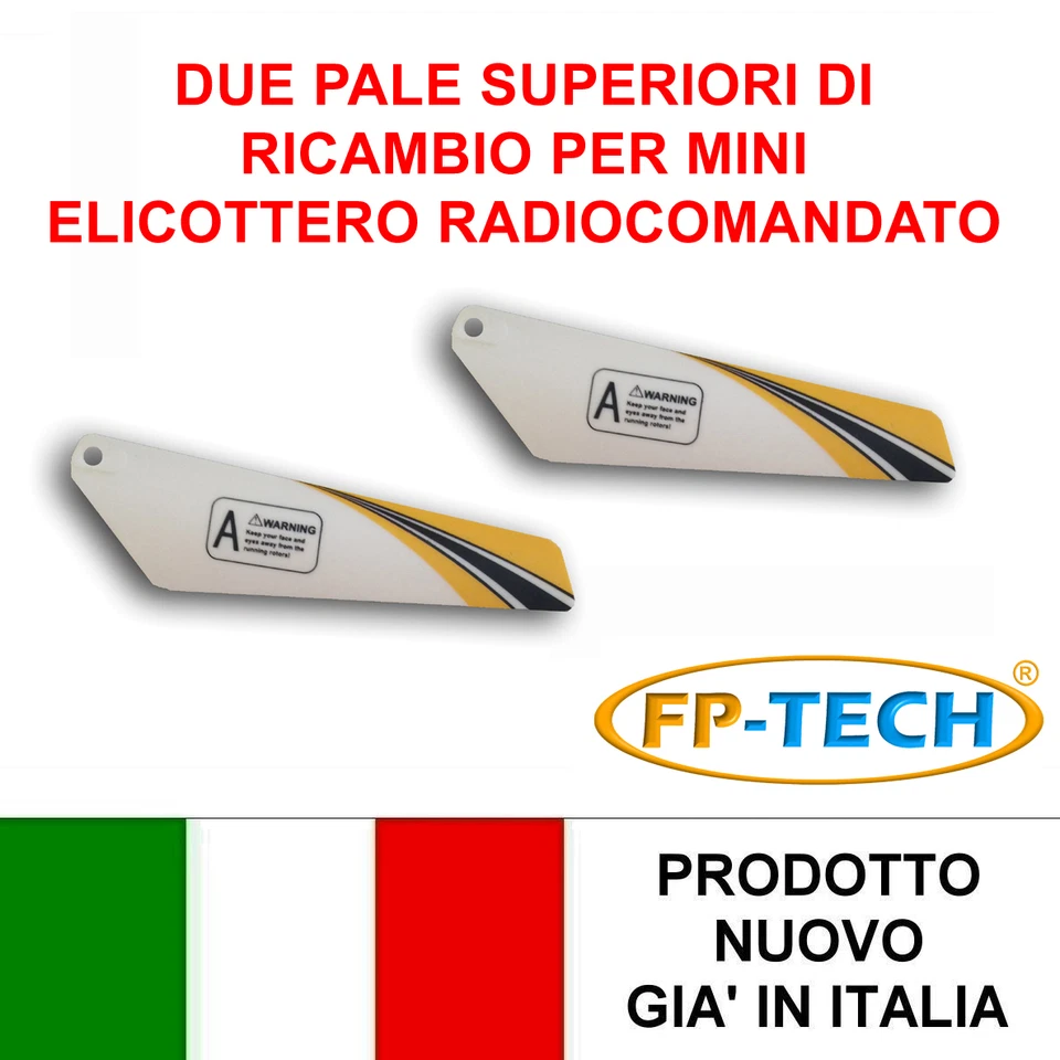 Par Rotor Repuesto Superior Hélice De 8,5 CM Para Helicóptero RC - Imagen 1 de 1