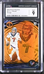 Panini Illusions Orange RC C.J. 2023 Stroud n°43 CGC 9 - Photo 1/2