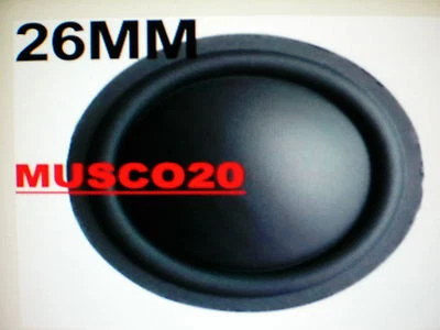 TWEETER BOBINA RICAMBIO 26mm SETA NERA FILI DX SX membrana hifi stereo driver 25