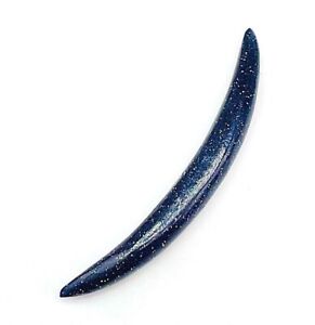 Blue Sunstone CURVED TUSK, Septum Tusk  size 12g to 5/8'' and custom Available