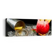 Impression sur Toile 90x30cm Tableaux Image Alcool ap�ritif cocktail boisson