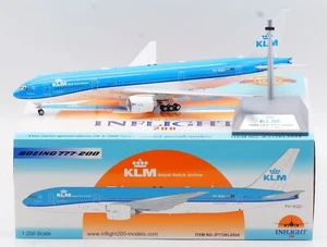 Flug 1:200 Royal Dutch Airlines Boeing 777-200 Diecast Flugzeug Modell PH-BQD - Bild 1 von 14