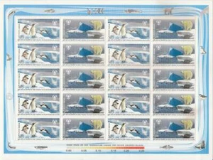 India 2009 International Polar Year Bear Penguin Map Animals Sheetlet MNH - Picture 1 of 2