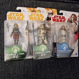 Star Wars Force Link 2.0 Luke Skywalker,stormtrooper,maz Kanata Figures - Picture 1 of 1