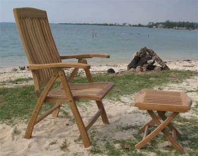 Exlusiver massiver Teak Fusshocker - Bild 1 von 2