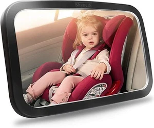 Baby Car Mirror, Safety Car Seat Mirror for Rear Facing Infant with Wide Crystal - Picture 1 of 6