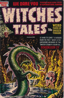 WITCHES TALES #17 - 1953 pre-Code horror - Lee Elias cover - very fine - Image 1 of 4