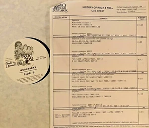 RADIO SHOW 5/16/84 R&R HISTORY: BEATLES (5), PAUL DAVIS SET, FRANK ZAPPA, CARS - Picture 1 of 1