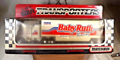 Matchbox Super Star Transporters 1993 Jeff Burton Baby Ruth Racing NASCAR Foto 1 de 4