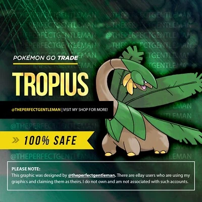 Tropius Pokemon #357 GO Gen 3 Hoenn - Imagen 1 de 4