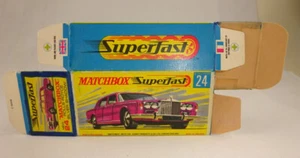 Matchbox Superfast 24A Rolls Royce Silver Shadow scatola vuota originale "H" - Foto 1 di 3