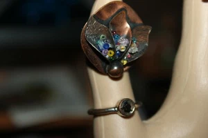 Vintage Women's Costume Ring Rings Lot of 5 - Picture 1 of 12