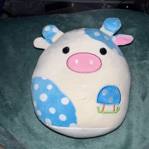 FAKE Squishmallow Light Blue Mushroom Cow Plush Toy - Picture 1 of 3