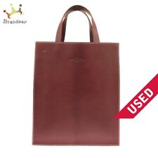 Used Hermes Lucy Gm Tote Bag Rouge Ash