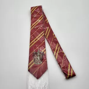 Harry Potter Gryffindor Haus Wappen rot gold Streifen Krawatte Halloween Kostüm - Bild 1 von 7