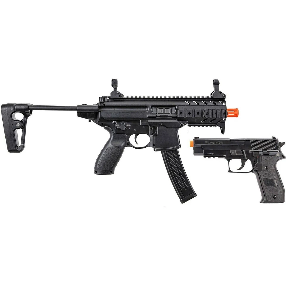 Sig Sauer SIG1 MPX 6mm Spring Airsoft Gun & P226 Pistol Bundle - (AIR-S1-MPX226)