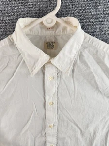 Replay Original Slim Fit White Long Sleeve Button Up Shirt Embroidered Logo - Picture 1 of 24