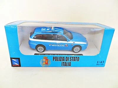 NEWRAY 'ALFA ROMEO 156 ESTATE POLIZIA DI STATO ITALIA/POLICE CAR' 1:43 MIB/BOXED - Image 1 of 4