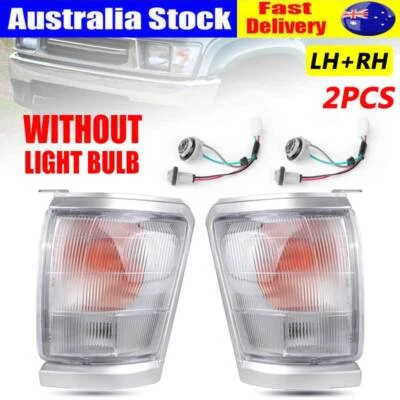 LH+RH Clear Corner Indicators Blinker Park Lights for Toyota Hilux 1997-2001 98 - image 1 of 4