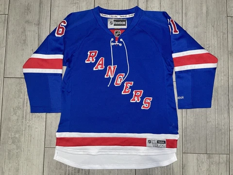 New York Rangers Rick Nash #61 Reebok Sewn Jersey Sz Youth L/XL Used Blue Cover