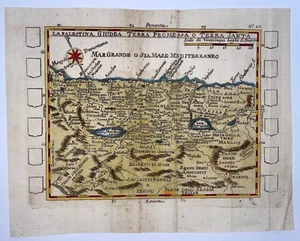 PALESTINA TIERRA SANTA 1794 FRAN SESONE MAPA ANTIGUO SIGLO XVIII - Imagen 1 de 4