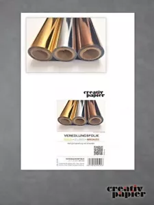 Urkundenset Veredlungsfolie Gold Silber Bronze Set 3 Rollen á 20m Heißprägefolie - Bild 1 von 3