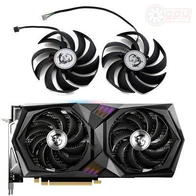 MSI RTX 3060 Ti RX 6600 6700 GAMING X Replacement Graphics Card GPU Fan Set - Image 1 of 4