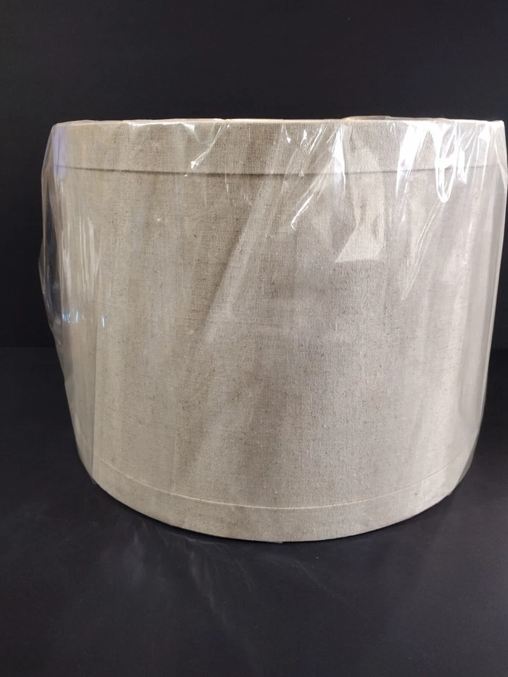 Springcrest Natural Linen Medium Drum Lamp Shade 13" Top " Bottom "