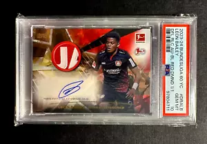 Leon Bailey 1/1 PSA 10 RELIC AUTO DRALB - Topps 2023-24 60 Years Bundesliga - Picture 1 of 3