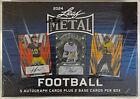 2024 LEAF METAL NFL FOOTBALL FACTORY SEALED HOBBY BOX 5 AUTO AUTOGRAPH RC LOADED