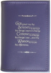 12 Step Book Cover - Meditation Book Cover - Purple- MED01 - Imagen 1 de 2