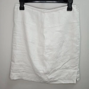 Banana Republic Size 6 Beige 100% LINEN Straight Pencil Skirt Lined - Picture 1 of 6
