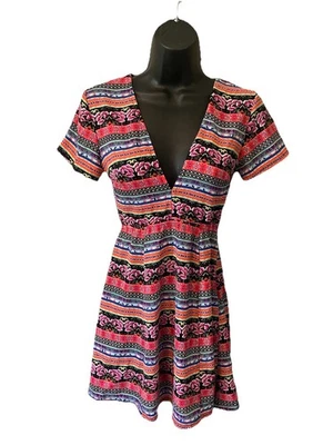 Vestido Show Me Your Mumu Ibiza Talla Mediana Rayas Saucy Floral Mini Foto 1 de 4