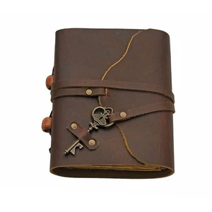 5x7 Inch Key Wrap Journal Vintage Style Notebook 200 Pages for Writing & Notes - Picture 1 of 7