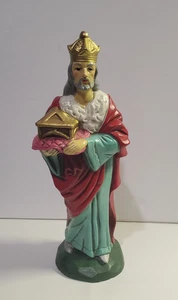 Vintage Krippenfigur weiser Mann König stehend 9,25" Ersatzstück - Bild 1 von 6