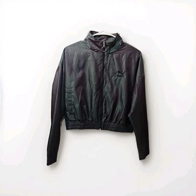 Chaqueta Bomber Puma Iridiscente Forrada Cremallera Completa Mujer Talla Pequeña Ciruela Perfecta Foto 1 de 4
