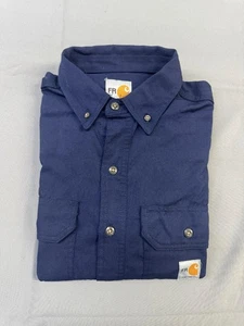 Carhartt Men's Flame-Resistant Classic Twill Long Sleeve Shirt - Picture 1 of 13