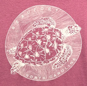 T-Shirt SMALL Meeresschildkröte "Beaufort North Carolina T-Shirt - Bild 1 von 4