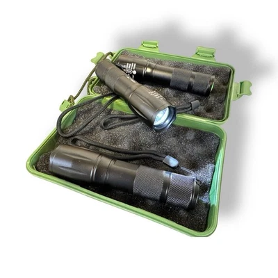 LED Taschenlampen Set 3er Pack XML-T6 Zoomfunktion, Wasserdicht Outdoor Camping - Bild 1 von 4