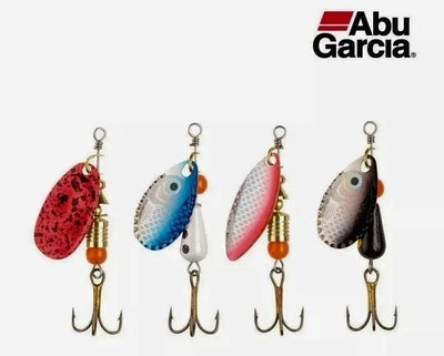 4 X Teelöffel Drehende Fischen Abu Garcia Forelle Spinner Kit Für Forelle Döbel - Bild 1 von 2