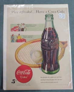 1948 vintage Coca-Cola print ad, play refreshed.. have a Coca-Cola - Picture 1 of 4