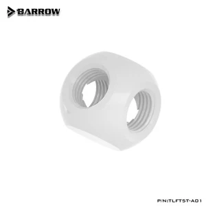 Barrow G1/4" 5 Way Ball Fitting Splitter Metalic Cube Tee TLFT5T-A01 White - Bild 1 von 4