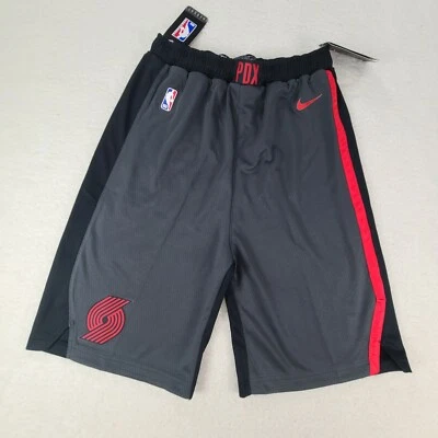 Pantalones Cortos Nike Juveniles Extra Grandes Gris NBA Portland Trailblazers Baloncesto Niños Foto 1 de 4
