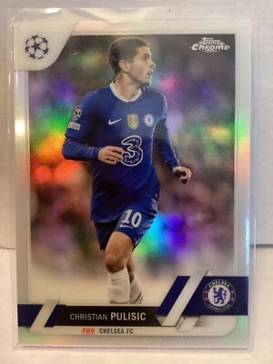 2022-23 Topps Chrome UEFA CHRISTIAN PULISIC #144 RC Silver Refractor Chelsea - Image 1 of 2